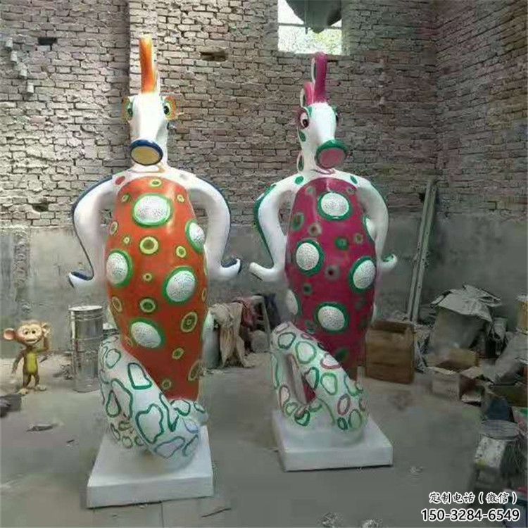 恩施幼兒園河馬雕塑，動(dòng)漫文化雕塑，卡通動(dòng)物制作