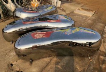 恩施坐凳雕塑，小區園林雕塑，不銹鋼鏡面效果