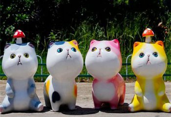 蘇州房地產(chǎn)貓咪雕塑，仿古動漫雕塑，公園動物制造