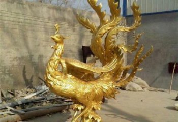 鎮(zhèn)江鳳凰雕塑廠家，鍛造工藝，銅鳳凰雕塑廠家承接