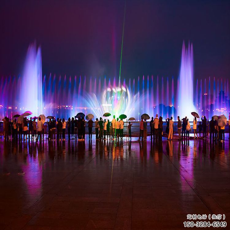 東湖水景程控噴泉雕塑，高噴循環(huán)噴水方式設(shè)計