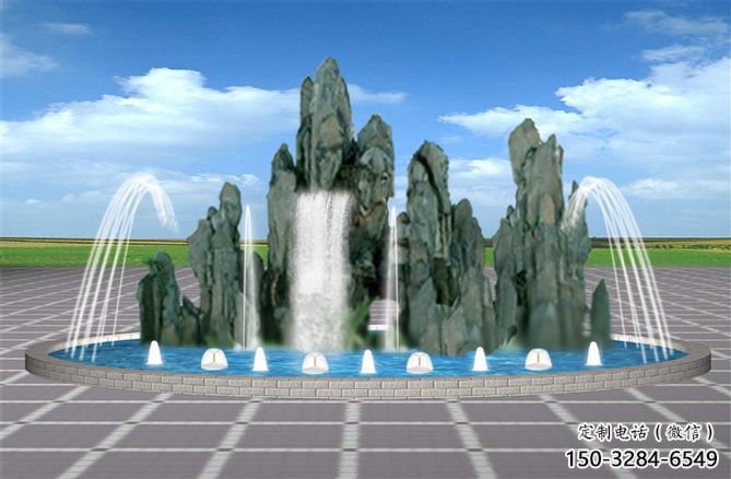 錦州電影變頻噴泉雕塑，水景噴泉雕塑承接
