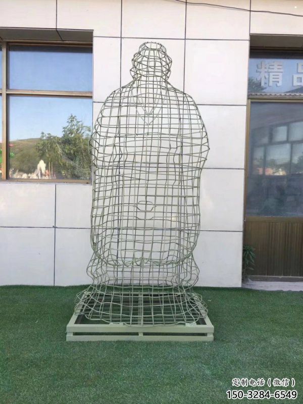 烏蘭察布鏤空孔子雕塑訂做，景區雕塑，鐵藝古代人物雕塑定價