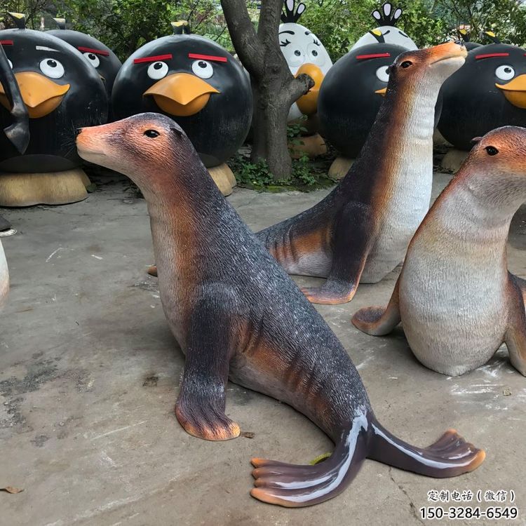 湟中園林海豹雕塑