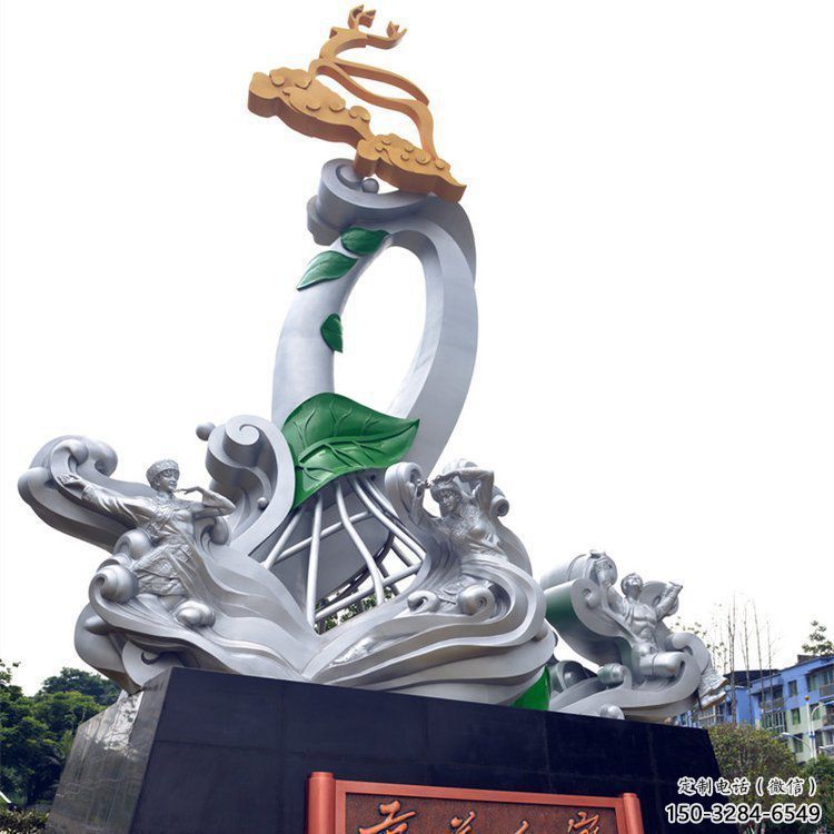 德州蘭花雕塑承接，城市裝飾，大型蘭花花朵雕塑公司