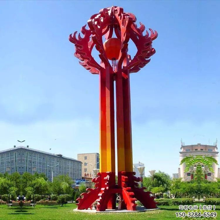 聊城街道精神堡壘雕塑