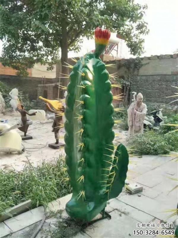太原彩繪仙人棒雕塑承接，城市裝飾，仿真仙人棒雕塑公司