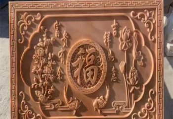 安義浮雕制造商，室外軟裝，景觀福字浮雕制作廠家