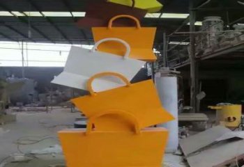 新余烤漆挎包雕塑制造商，室外軟裝，景觀挎包雕塑制作