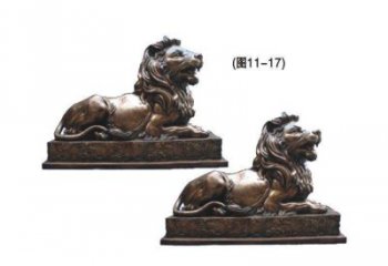 濟(jì)寧公園獅子雕塑供求，景觀雕塑，鑄銅趴獅雕塑優(yōu)選