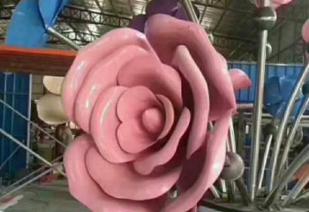 陽泉牡丹花雕塑工廠優(yōu)選，城市裝飾，牡丹花花朵雕塑供給