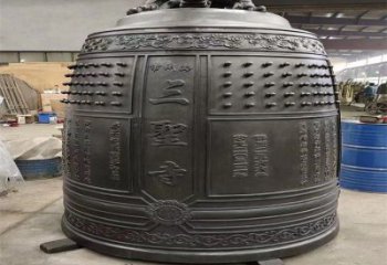 咸陽三圣寺銅鐘雕塑-鑄銅鐘雕塑-平直形結構