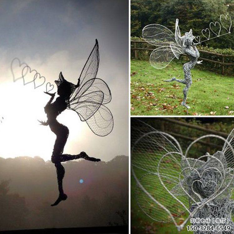 昭通小精靈雕塑，抽象卡通雕塑，美陳人物擺件