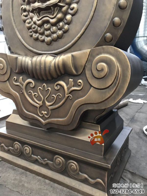 下城抱箍鑄造觀賞型，露天雕塑，鑄銅抱箍雕塑訂做