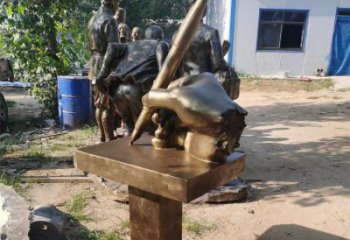 當雄手握鋼筆雕塑，街道標識，玻璃鋼手握鋼筆雕塑廠家