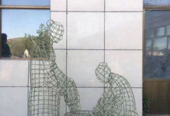 昭通鏤空孝道雕塑通用，街景小品，鐵藝洗腳雕塑制造