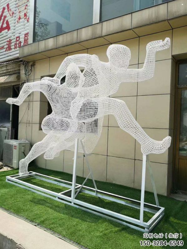 九龍坡鏤空健兒雕塑制造，校園雕塑，金屬鐵藝人物雕塑展品