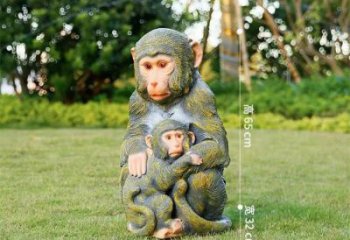 長壽園林猴子雕塑
